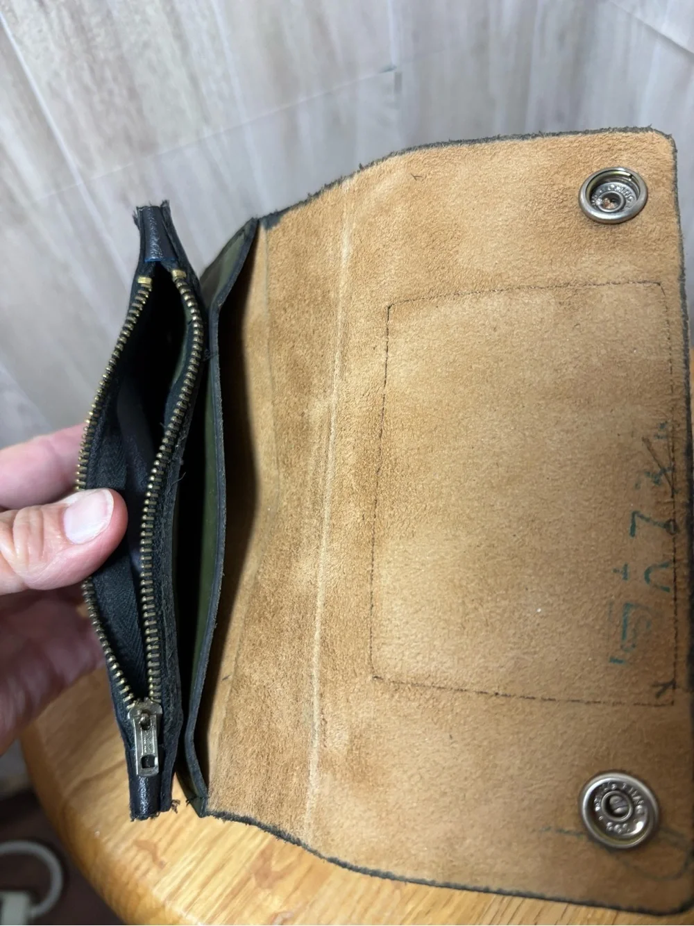 Vintage Gilbert Leather Jack Daniel's Trucker Biker Wallet with Original Chain